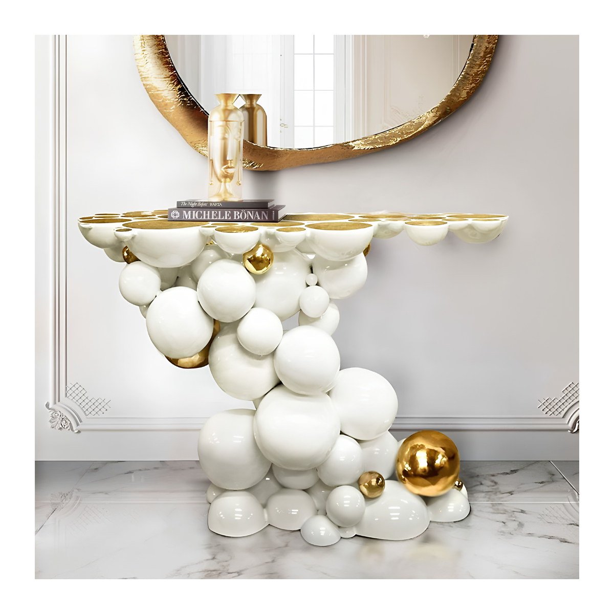 Bubble Cluster Console Table